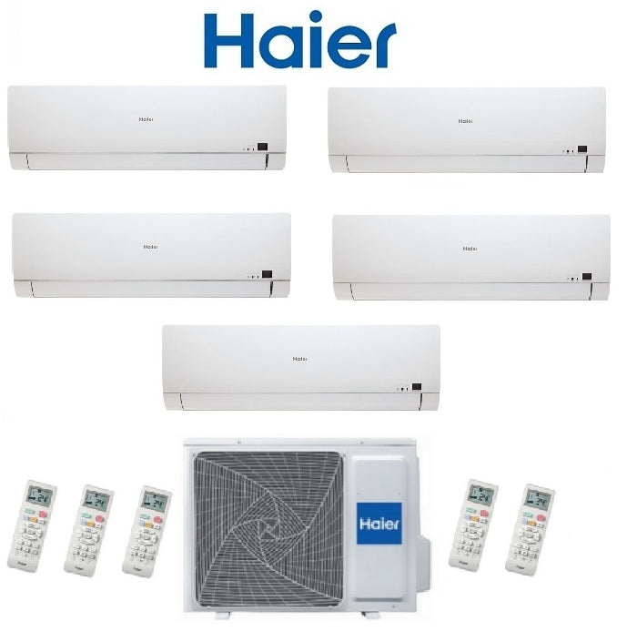 HAIER PENTA SPLIT INVERTER AIRCONDITIONER BREZZA serie BS4 9+9+9+9+9+9 met 5U34HS1ERA 9000+9000+9000+9000