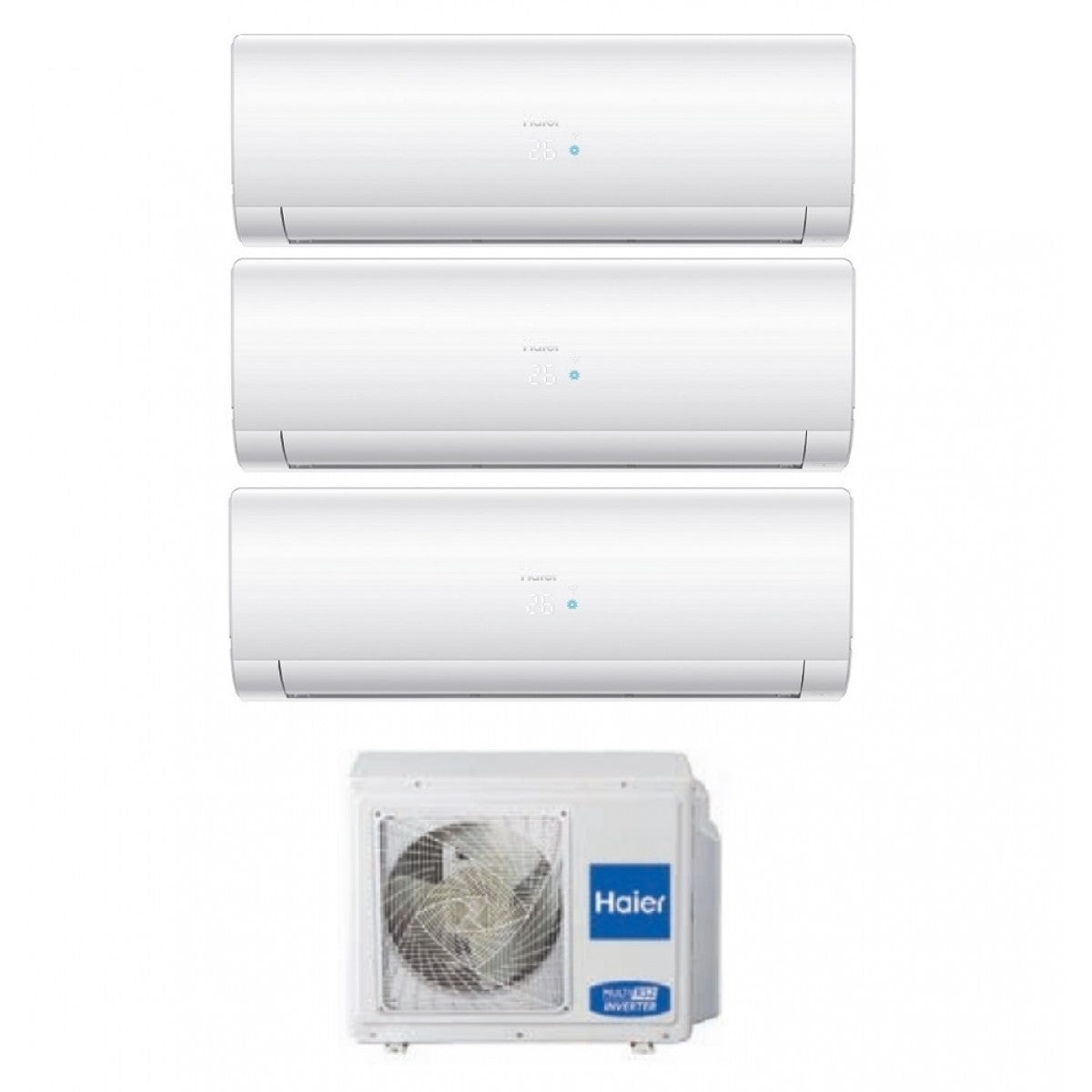 Haier Trial Split Inverter Airconditioner IES Serie 12+12+12 met 3U68S2SG1FA 12000+12000+12000 Wi-Fi Optioneel