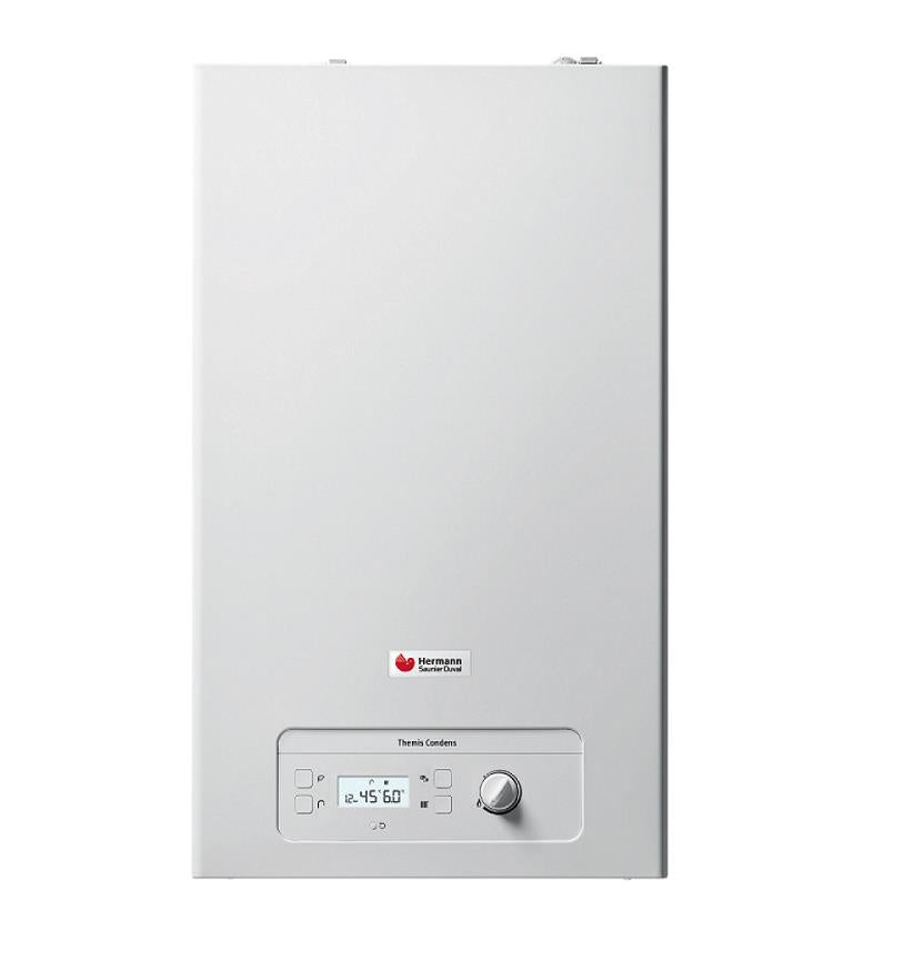 Hermann Saunier Duval Condensatieketel THEMIS CONDENS 24 kW lage NOx Methaan Compleet met rookgasafvoerset code. 0010028067 - NIEUWE splitrookgasset, methaan