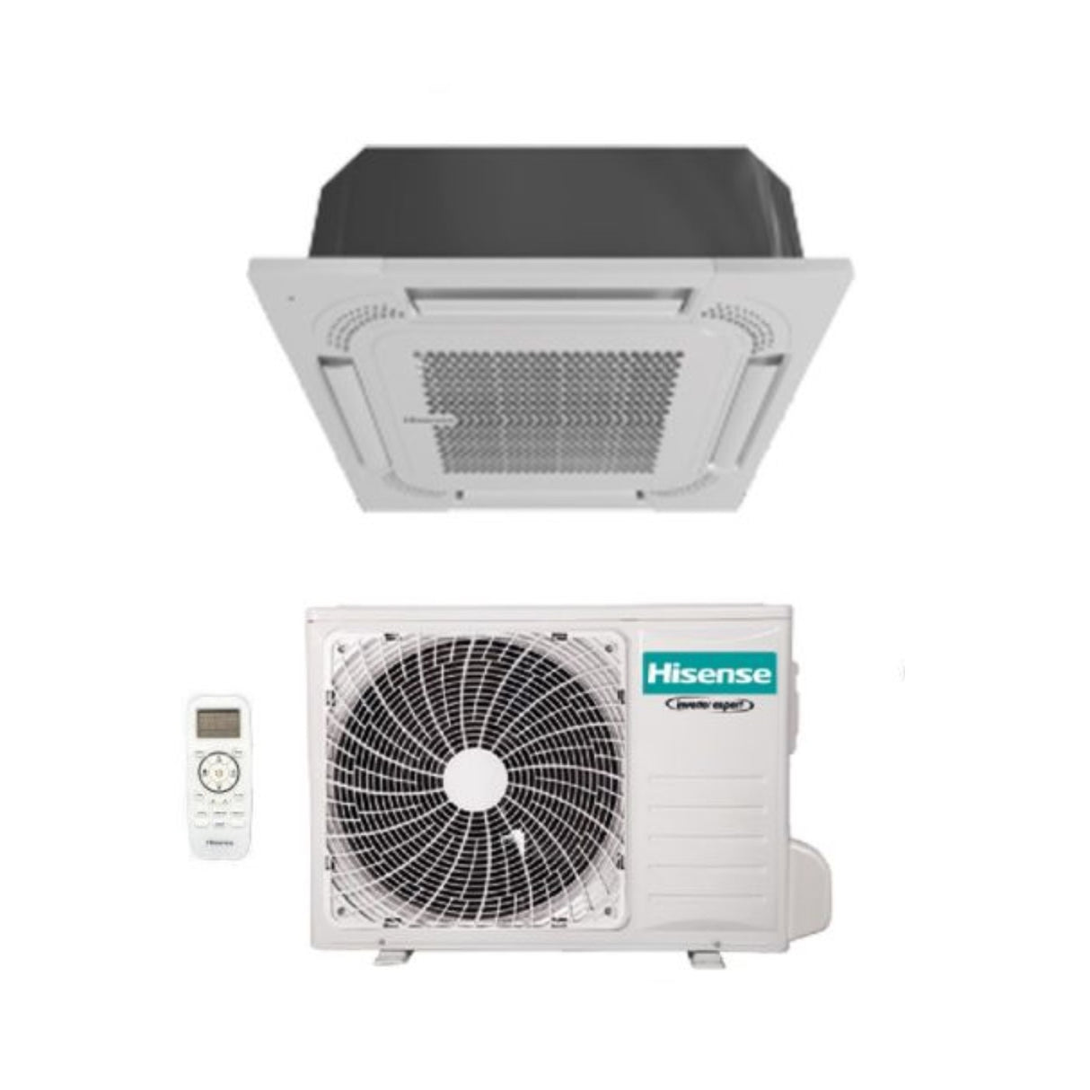 Hisense Cassette Airconditioner 18000 Btu ACT52UR4RCA4 R-32 Wi-Fi Optioneel met afstandsbediening en paneel