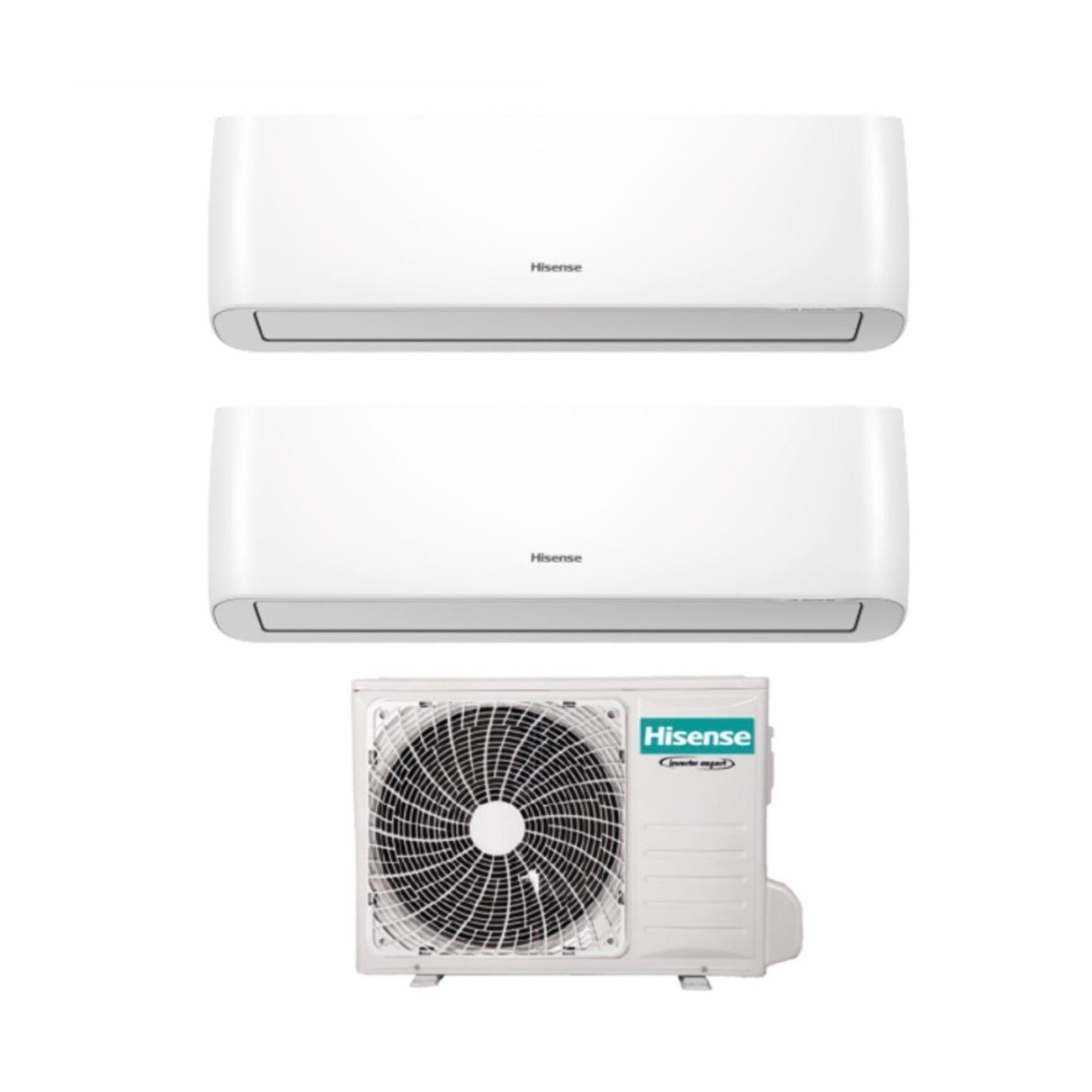 Airconditioner Hisense Dual Split Inverter Serie ENERGY PRO 12+12 met 2AMW52U4RXC R-32 Wi-Fi Geïntegreerd 12000+12000