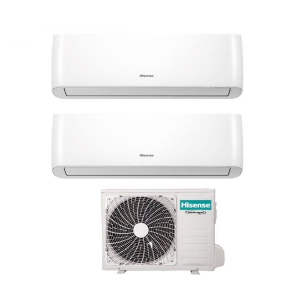 Hisense Dual Split Inverter Airconditioner ENERGY PRO 9+12 serie met 2AMW50U4RXA R-32 Geïntegreerde Wi-Fi 9000+12000 - Nieuw