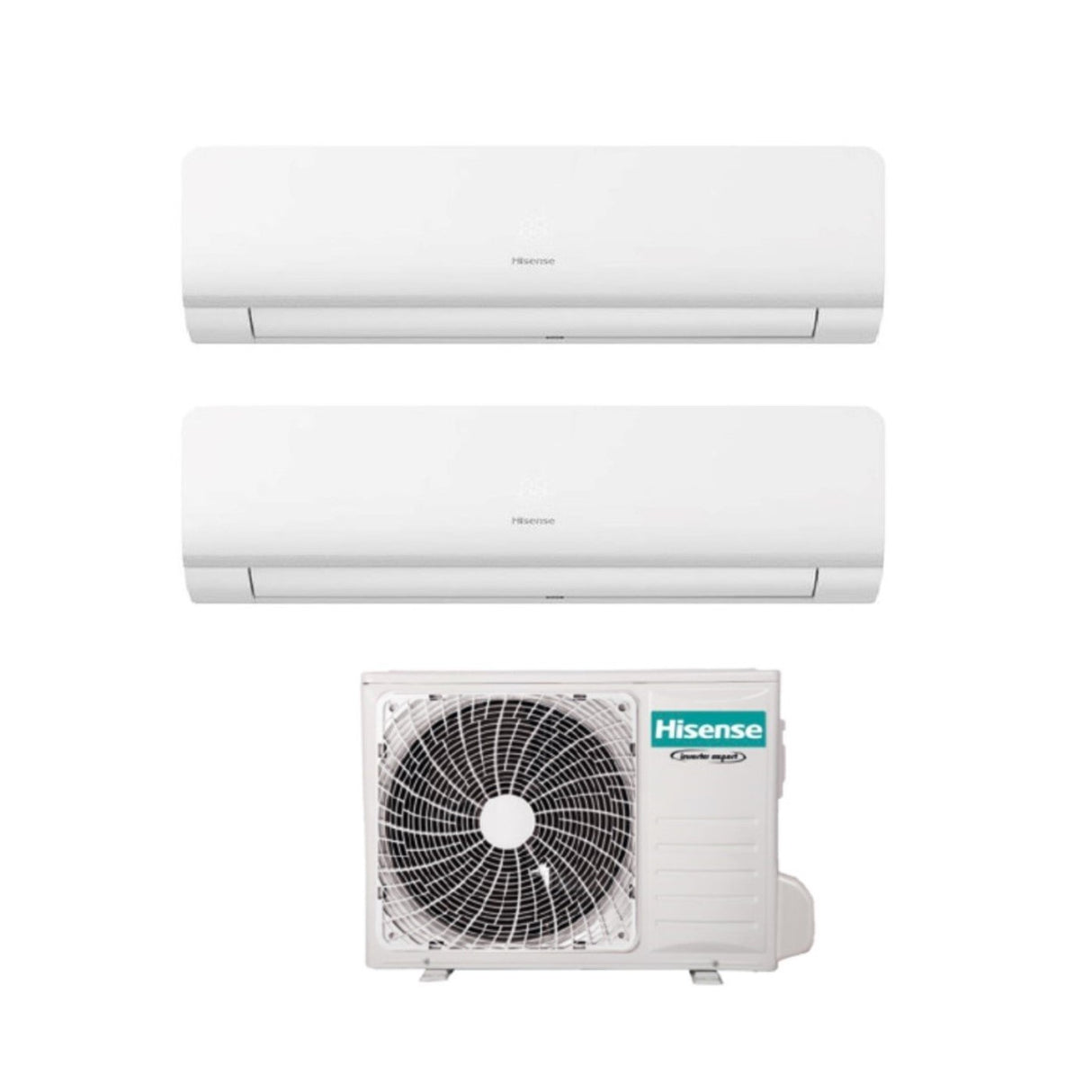 Hisense Dual Split Inverter Airconditioner NEW ENERGY 9+9 serie met 2AMW42U4RGC R-32 Geïntegreerde Wi-Fi 9000+9000 - Nieuw