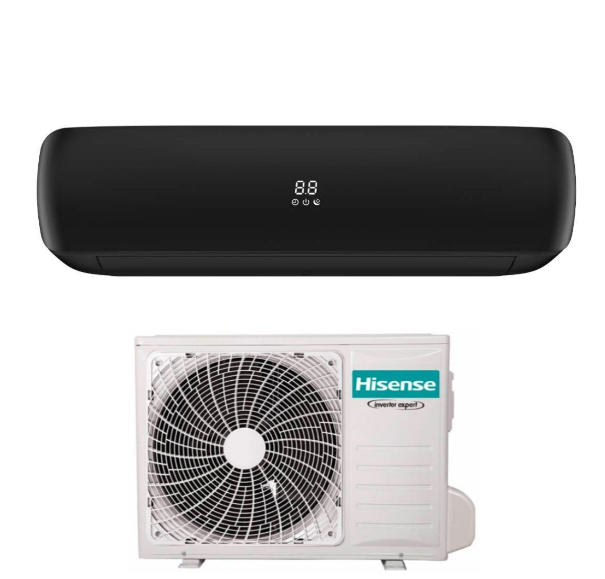 Hisense Inverter Airconditioner APPLE PRO BLACK-serie 9000 Btu TGVE090BG R-32 Geïntegreerde Wi-Fi Klasse A++/A+ Zwarte kleur
