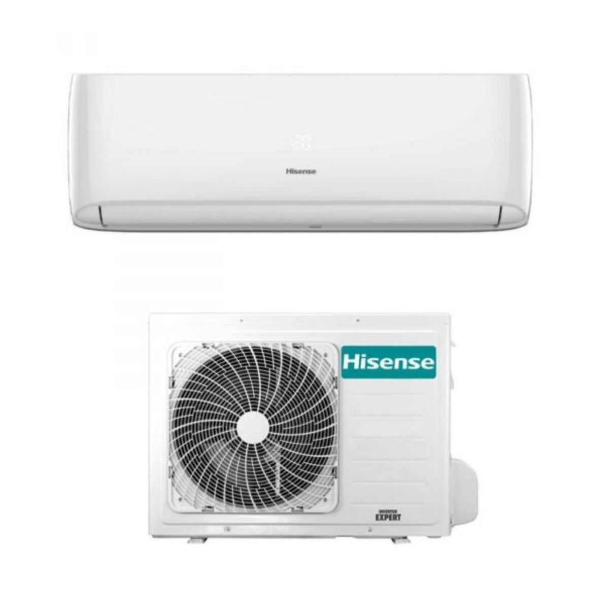 Hisense Inverter Airconditioning EASY SMART Serie 18000 Btu CA50XS1AG + CA50XS1AW R-32 Wi-Fi Optioneel - Nieuwe Wi-Fi Kit Hisense AEH-W4E1