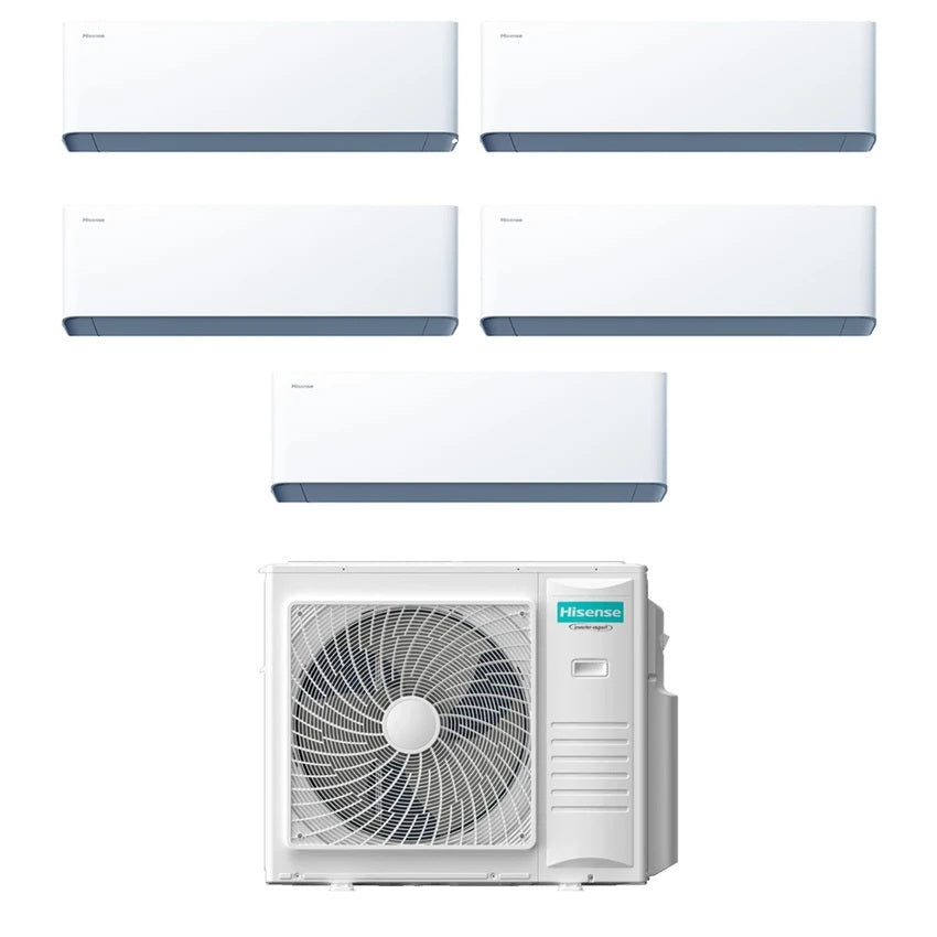 Hisense Airconditioner Penta Split UNI HB 9+9+9+9+12 met 5AMW105U4RQC R-32 Wi-Fi Geïntegreerd