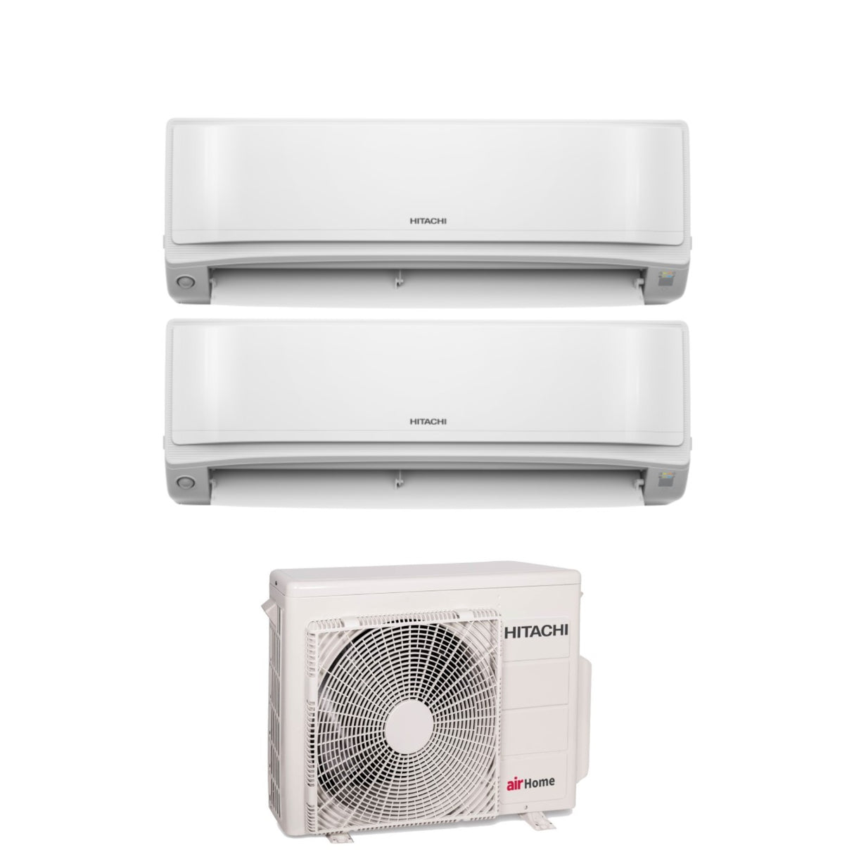 Airconditioner Dual Split Inverter Hitachi-serie AIRHOME 600 9+9 met RAM-G43N2HAE R-32 Wi-Fi Geïntegreerd 9000+9000