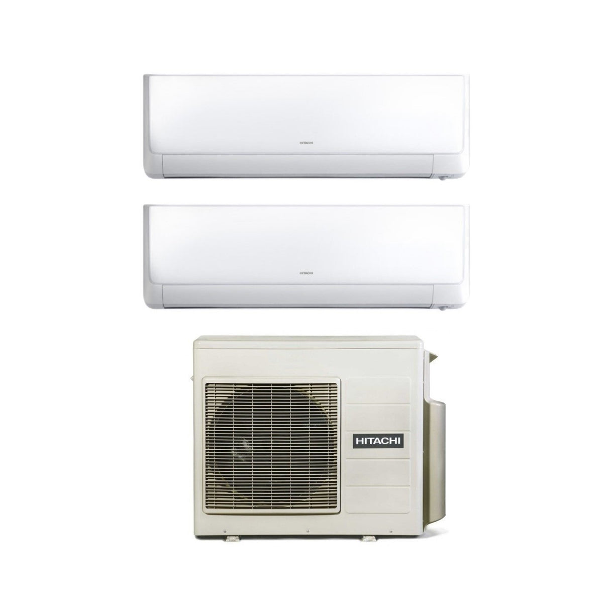 Hitachi Dual Split Inverter Airconditioner Akebono 9+9 met RAM-40NP2E R-32 Wi-Fi Optioneel 9000+9000 - Nieuw