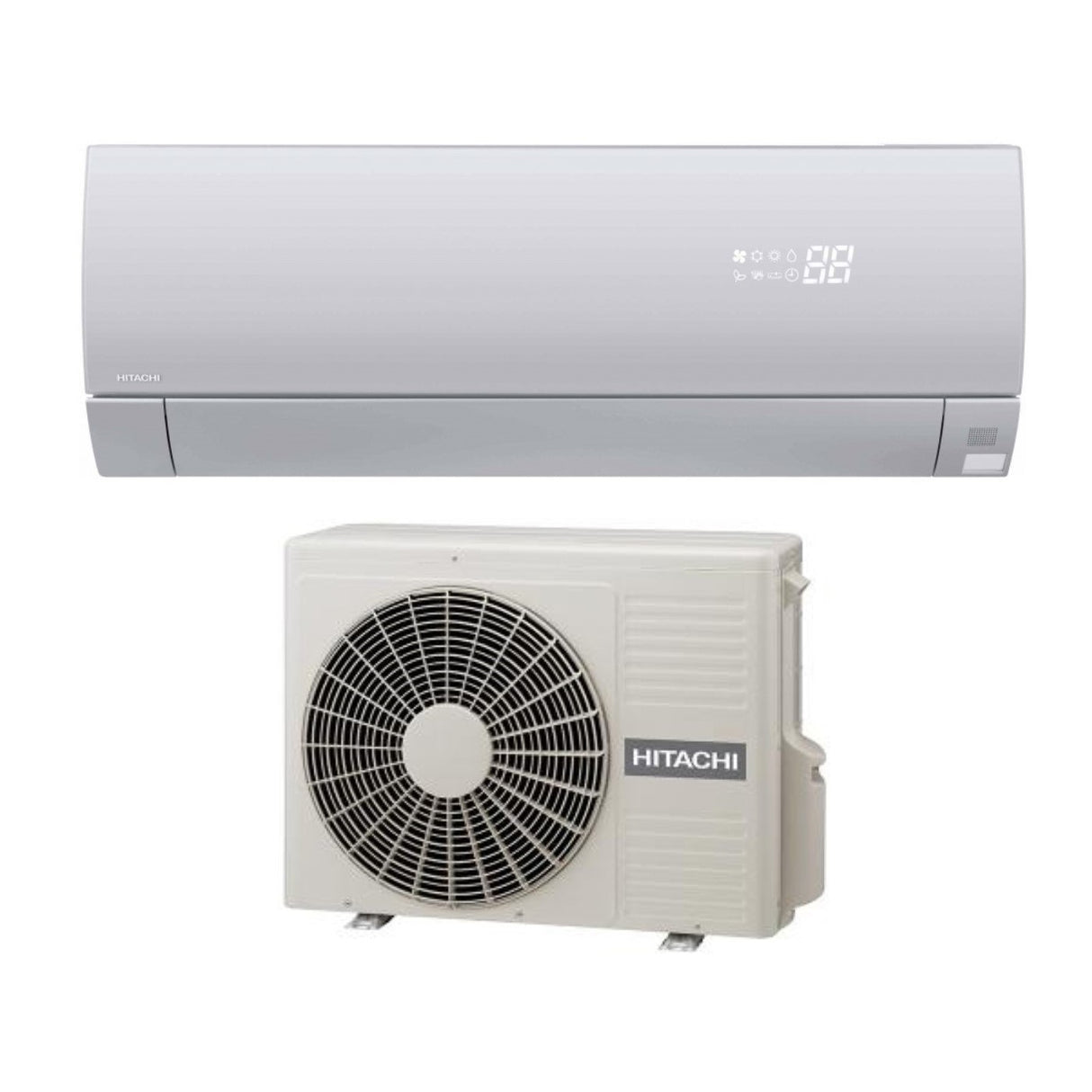 Hitachi Inverter Airconditioner PREMIUM FROST WASH WIT serie 12000 Btu RAK-35PSEW R-32 Wi-Fi Optioneel Wit - Nieuw
