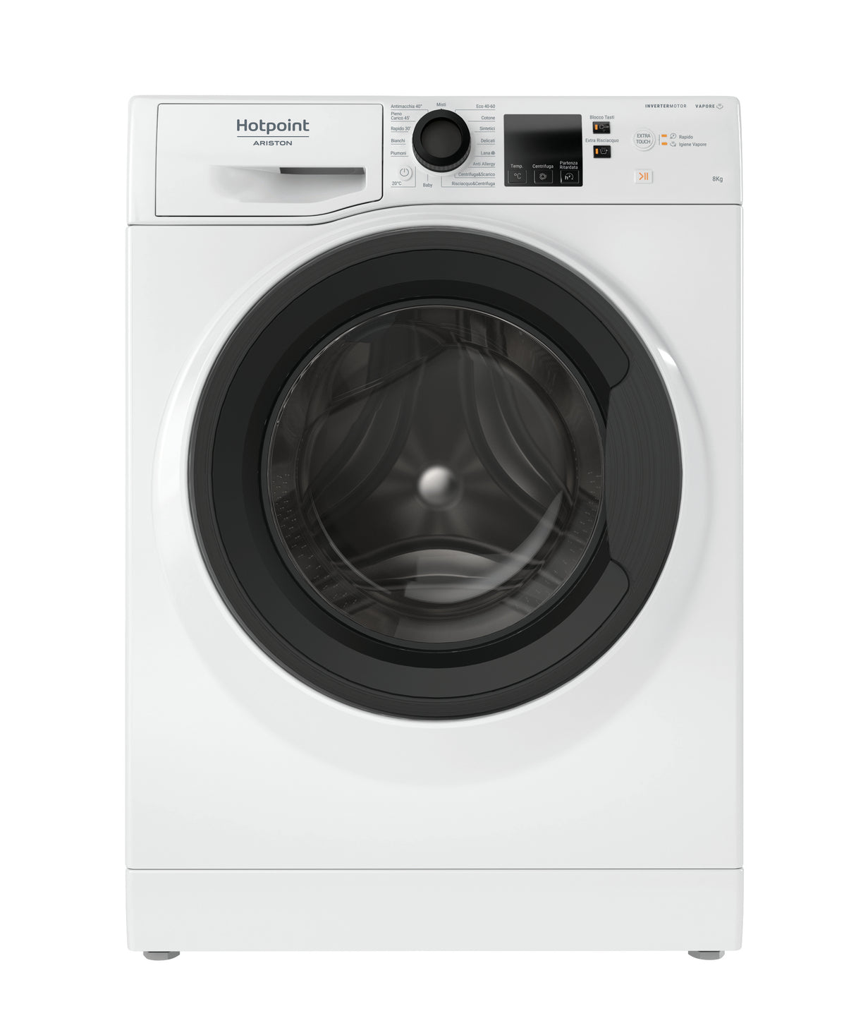 Wasmachine Frontale Hotpoint NF86WK IT 8 kg Klasse A 1400 Draad (A85xL59,5xP60,5) Hygiënische stoommotor omvormer