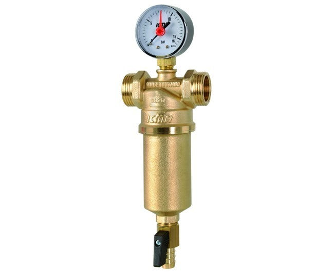 Icma Zelfreinigend Filter Met Aftapkraan En Glas 16 Bar 40°C Model F 1/2&#39&#39 M 3/4&#39&#39 Code FA1/2