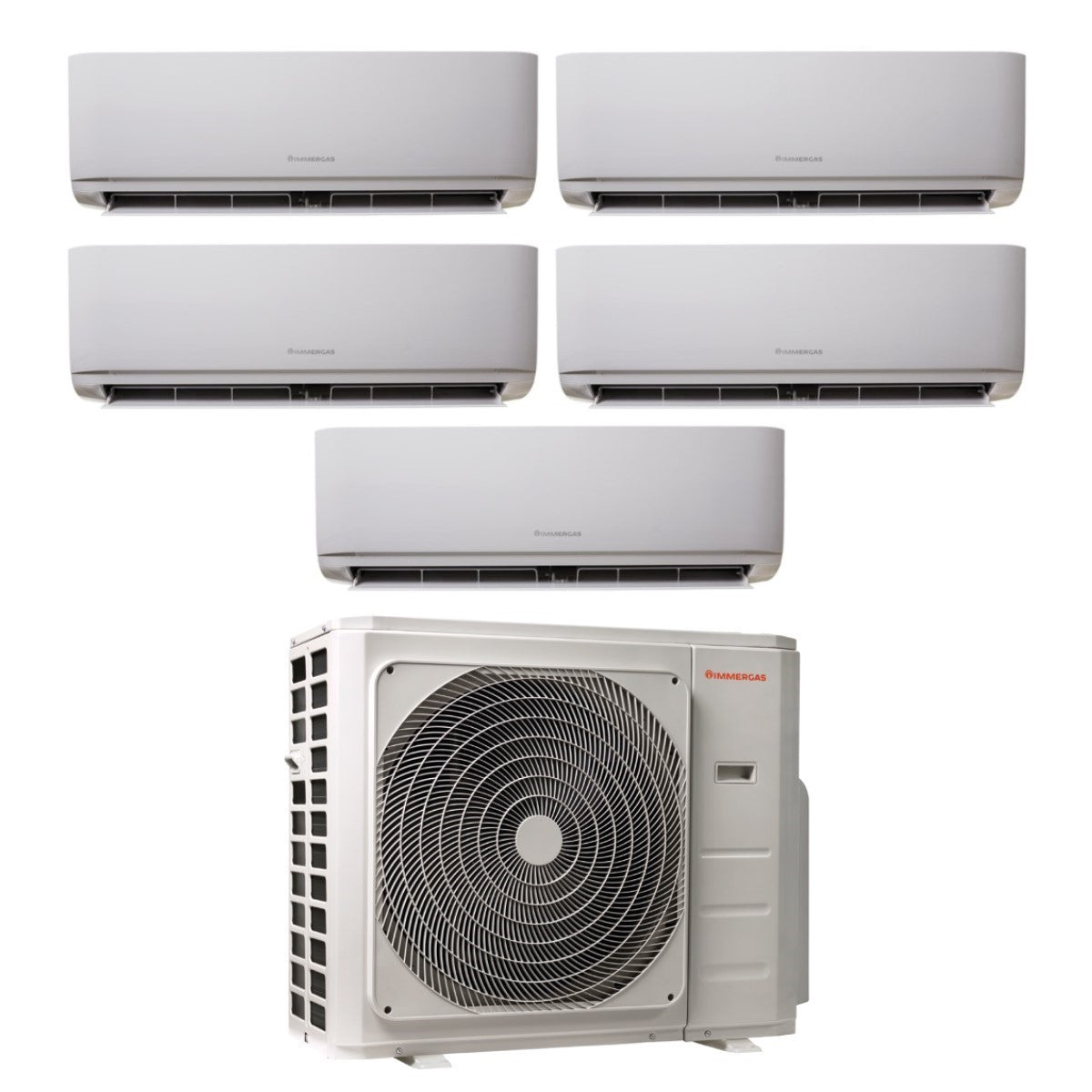 Airconditioner Penta Split Inverter Serie THOR 9+9+9+9+12 met MULTI 42-5 R-32 Wi-Fi Optioneel 9000+9000+9000+12000