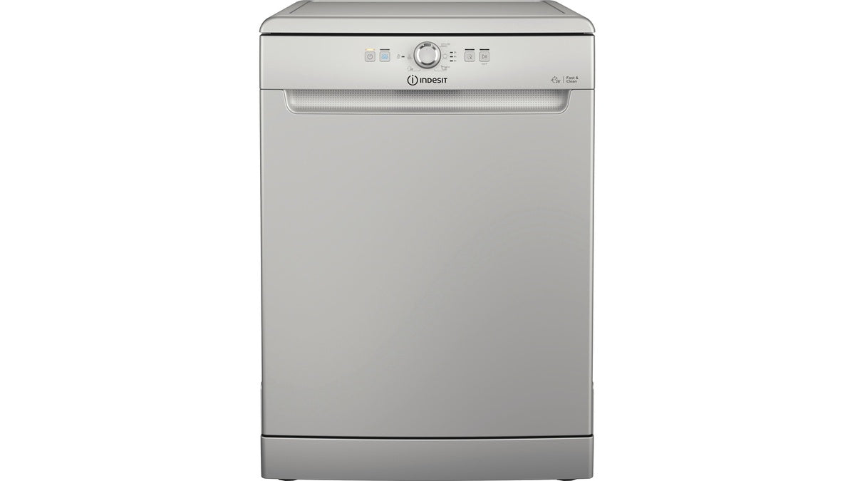 Gratis installatie wasmachine Indesit D2F HK26 S 14 kappen klasse E (A85xL60xP59) zilver Fast&ampclean Push &amp Go