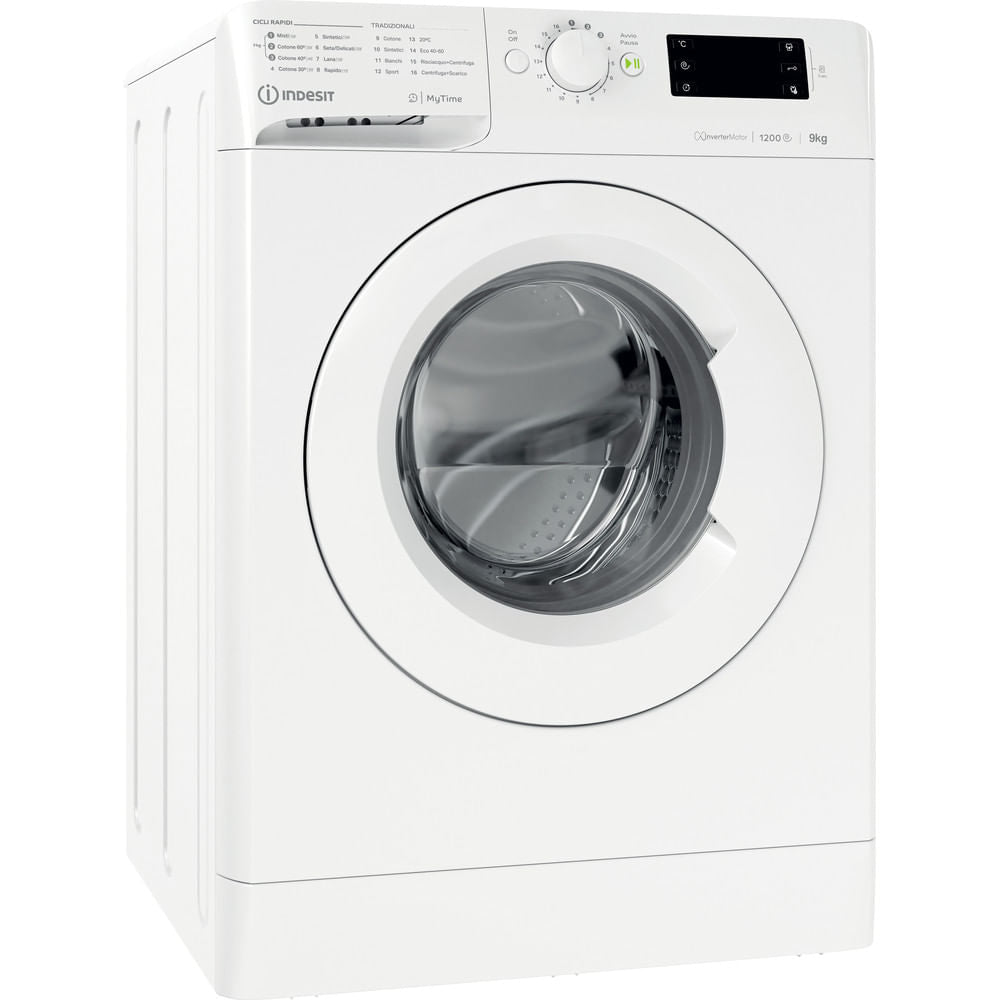 Indesit wasmachine met voorlader 9 kg MTWA 91284 W IT-omvormer 1200 tpm klasse C