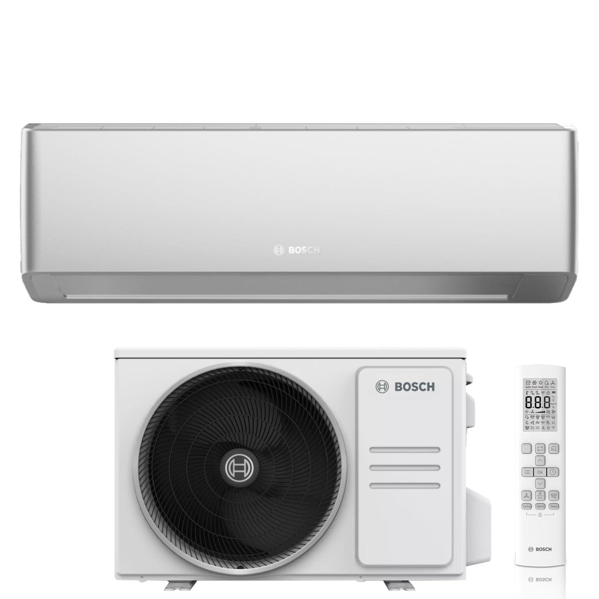 Airconditioner Bosch CLIMATE 7000i SILVER 9000 Btu CL7000I-SET 26 E R-32 Wi-Fi Geïntegreerd