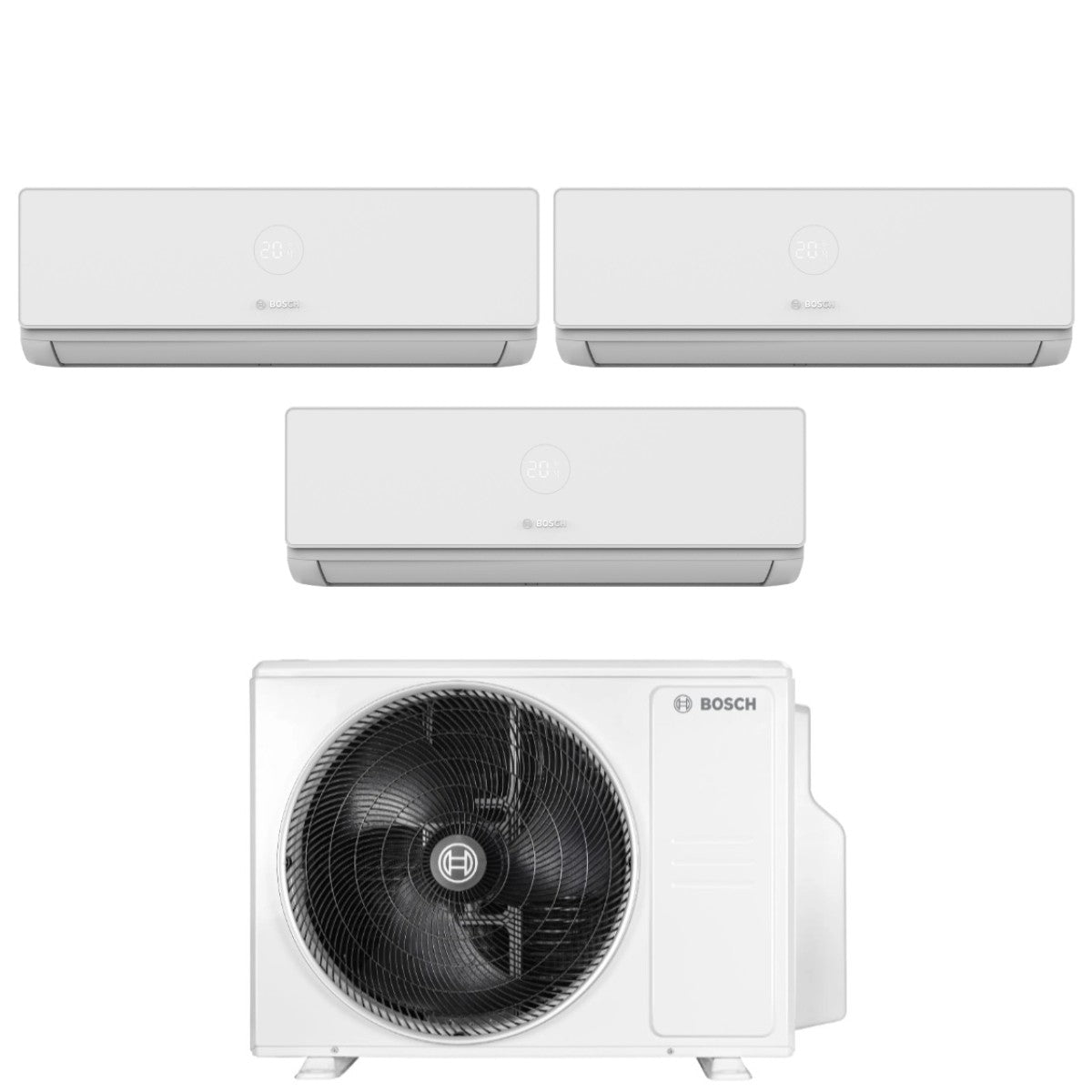 Airco Split Bosch CLIMATE 4000i 9+9+12 met 5000M 79/3 E R-32 Wi-Fi Optioneel