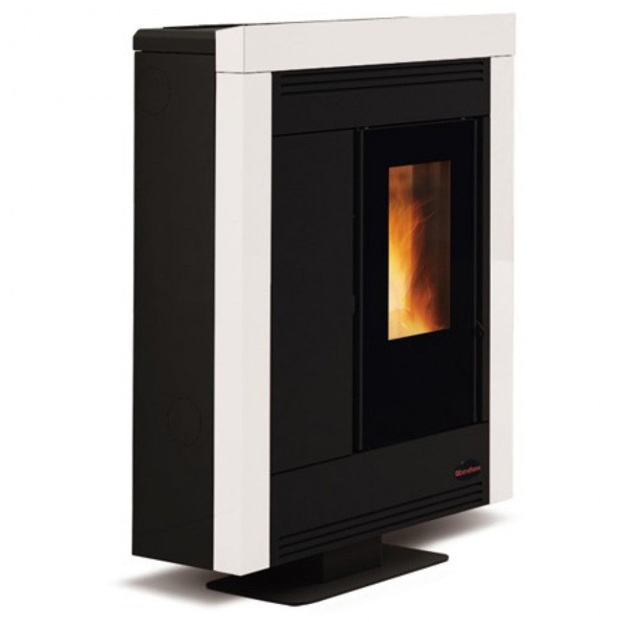 Het Nordica Extraflame Model SOUVENIR STAAL 10,2 kW transparant in Verschillende Kleuren