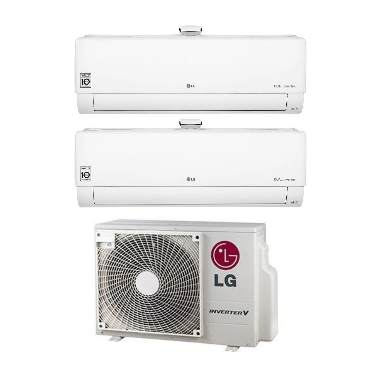 LG Dual Split Inverter Airconditioner ATMOSFERA 9+12 serie met MU2R17 R-32 Geïntegreerde Wi-Fi 9000+12000