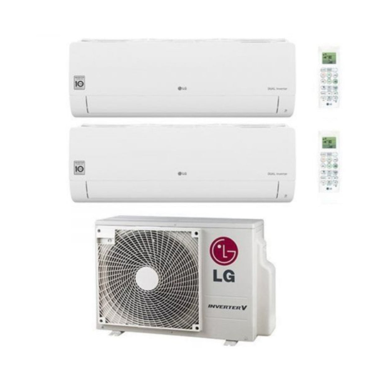 LG Dual Split Inverter Airconditioner Libero Smart 9+9 Serie met MU2R17 UL0 R-32 Geïntegreerde Wi-Fi 9000+9000 - Nieuw