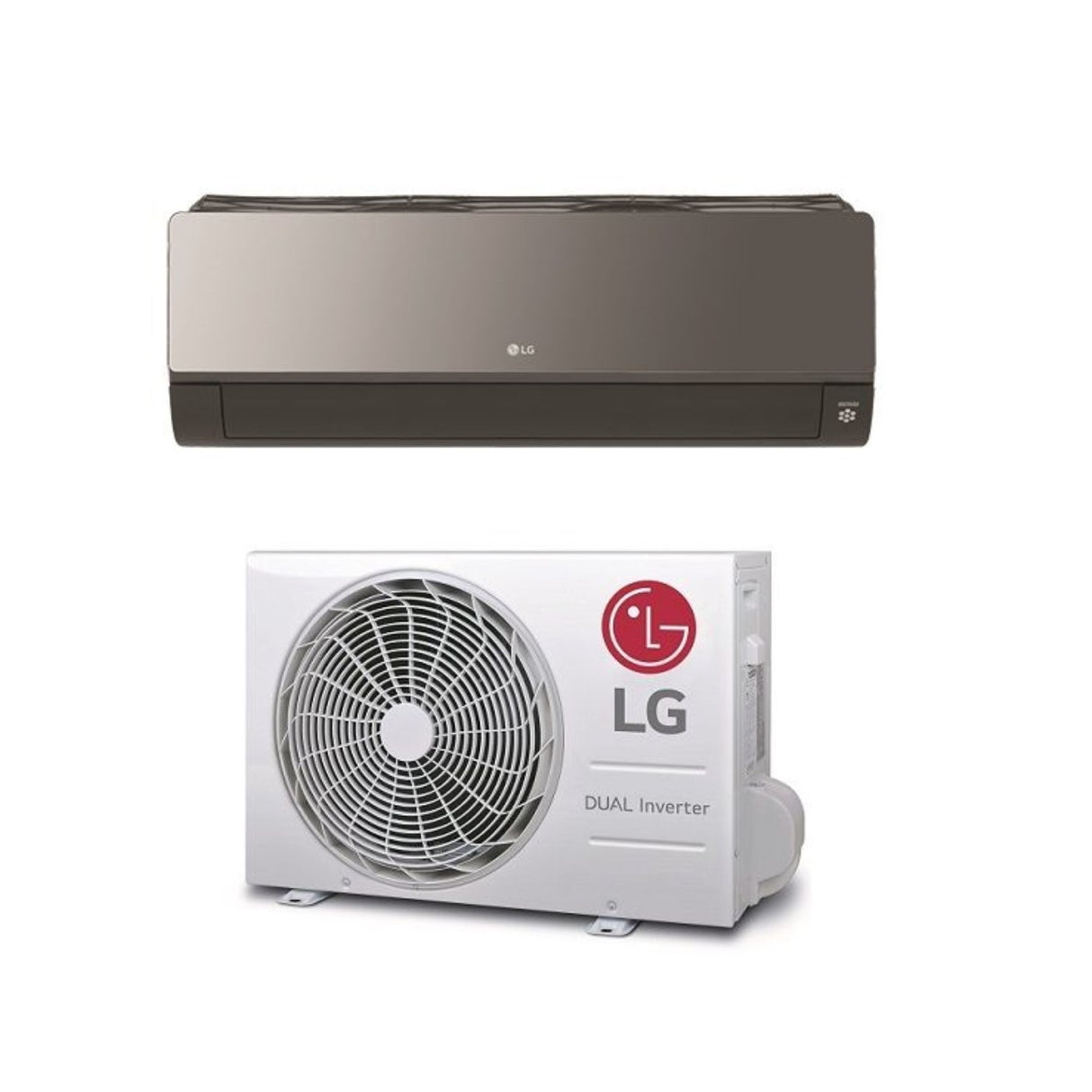 LG Inverter Airconditioner ARTCOOL MIRROR 9000 Btu AC09BH R-32 Geïntegreerde Wi-Fi UV Nano Spraakbesturing Klasse A++/A+