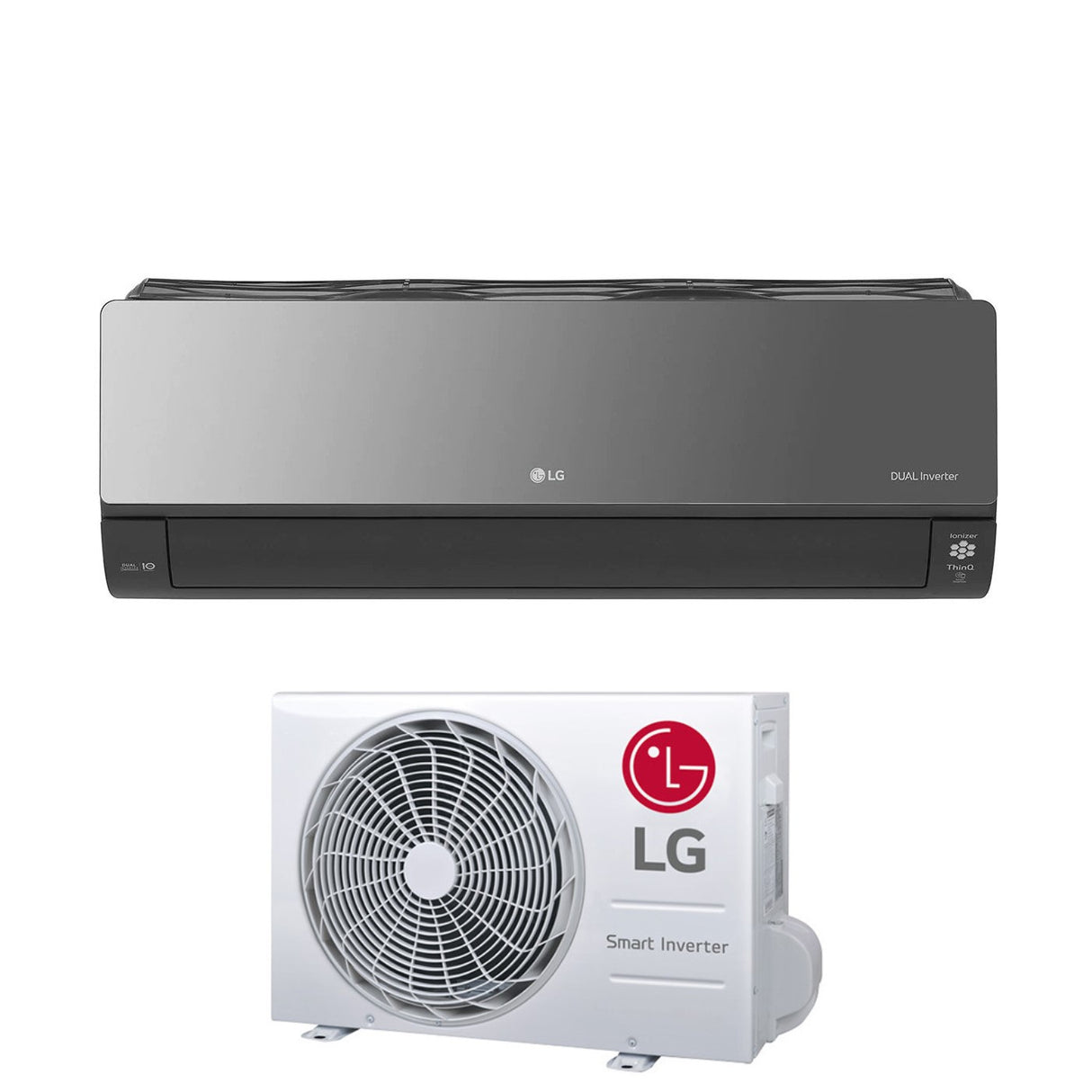 Airconditioner LG Inverter-serie ArtCool Mirror 18000 Btu AC18BK R-32 Wi-Fi Geïntegreerde spraakbediening A++/A+