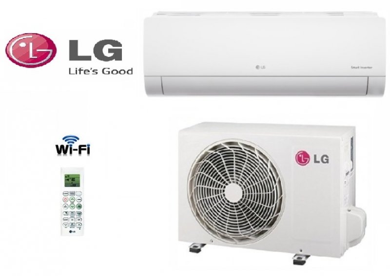 LG Inverter Airconditioner Deluxe Serie 12000 Btu DC12RT NSJ R-32 Geïntegreerde Wi-Fi