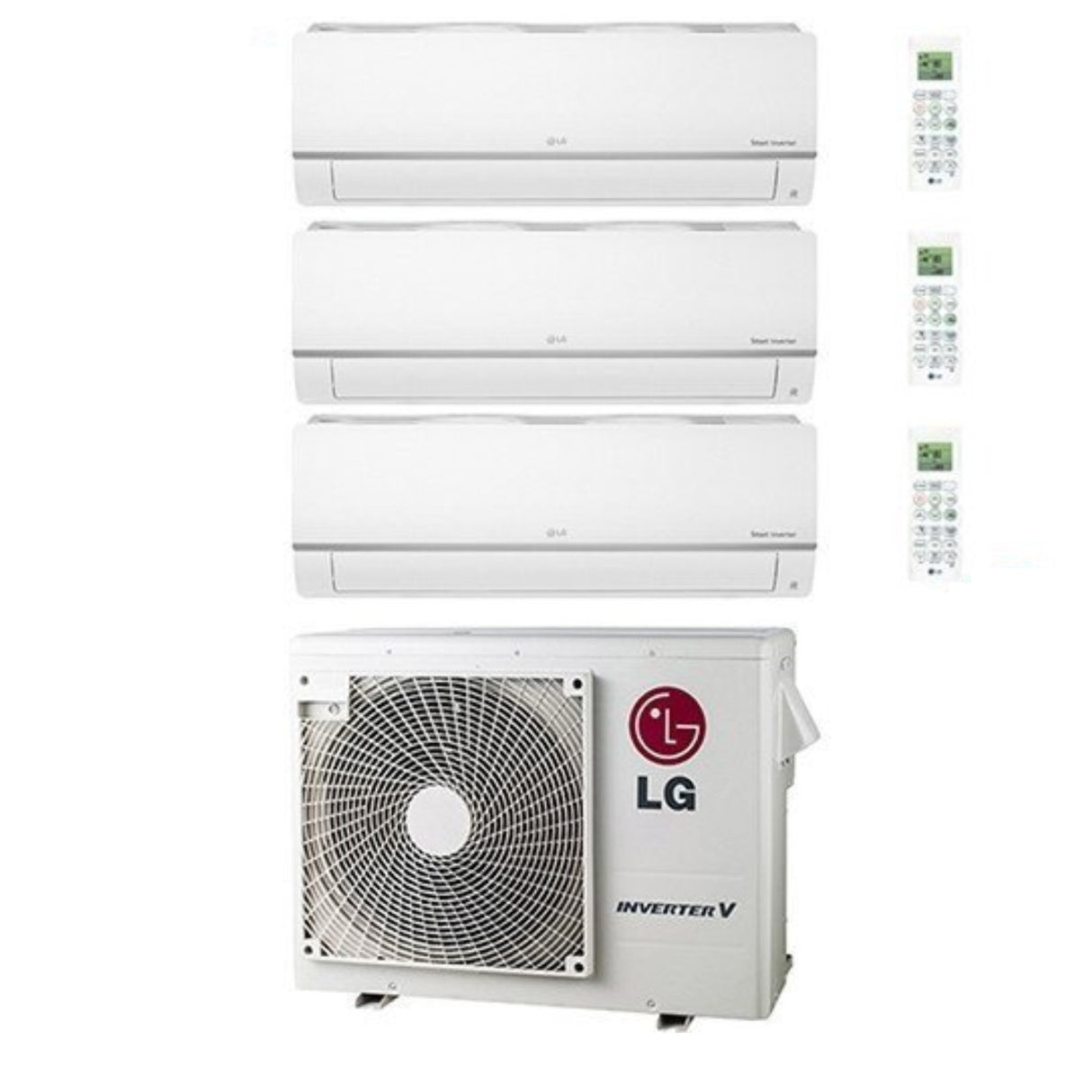 LG PROEF SPLIT INVERTER AIRCONDITIONER GRATIS serie 7+7+7 MET MU3M19 UE0 7000+7000+7000