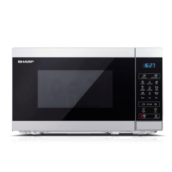 Sharp Magnetron YC-MG02ES Magnetron met grill 20 liter hoofdkenmerken: 20 liter inhoud - Grill - Elektronische bediening - ECO-functie - 8 automatische programma&#39s - 11 vermogensniveaus - Vermogen 800 W + 1000 W (grill) - Binnenverlichting