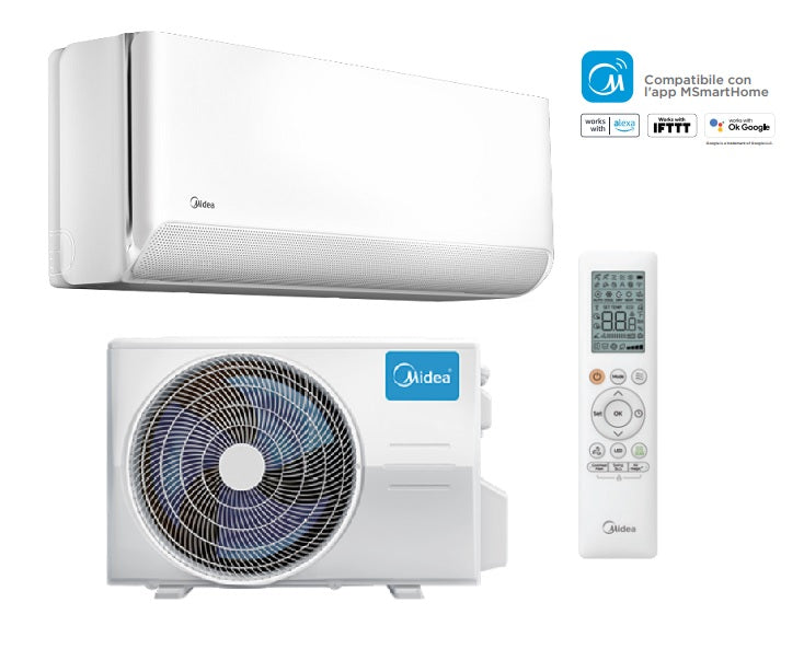 Midea BreezeleSS E Inverter Airconditioner 9000 btu A++/A+ Geïntegreerde Wi-Fi IA MSCB1BU-09HRFN8 / MOX104-09HFNX - NIEUW