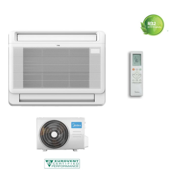 Midea Inverter Airconditioner Console 12000 btu R-32 A++/A+ Wi-Fi Optioneel MFA2U-12HRFNX+MOX230-12HFN8-Q