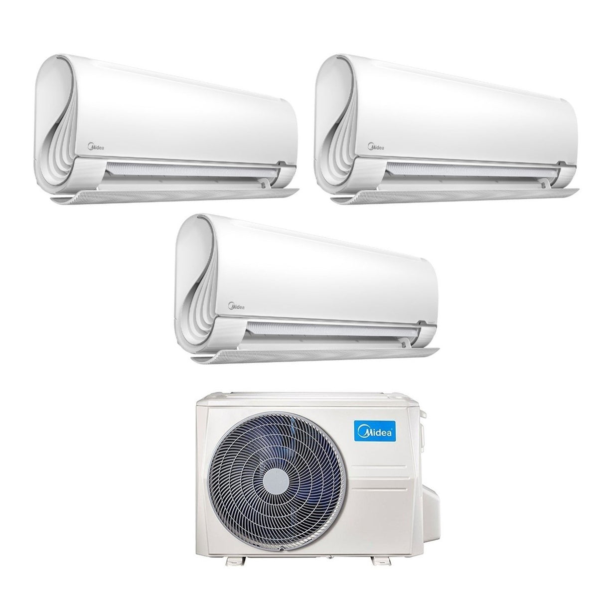 Midea Trial Split Inverter Airconditioner BreezeleSS+ 9+9+9 serie met M3OF-21HFN8-Q R-32 Geïntegreerde Wi-Fi 9000+9000 - Nieuw
