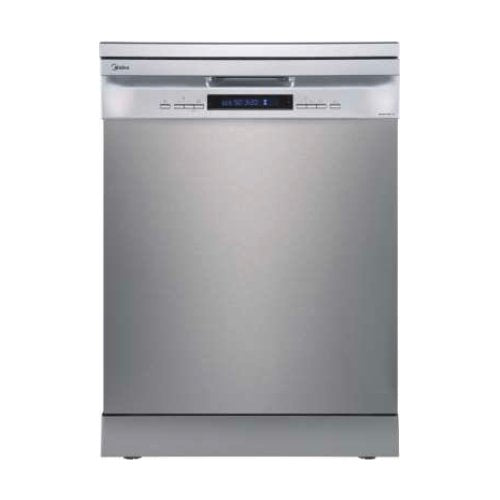 Gratis installatie Midea MFD60S230X IT 14 Cover C-klasse (A84,5xL59,8xP60) Motoromvormer Dual Zone Wash Innox
