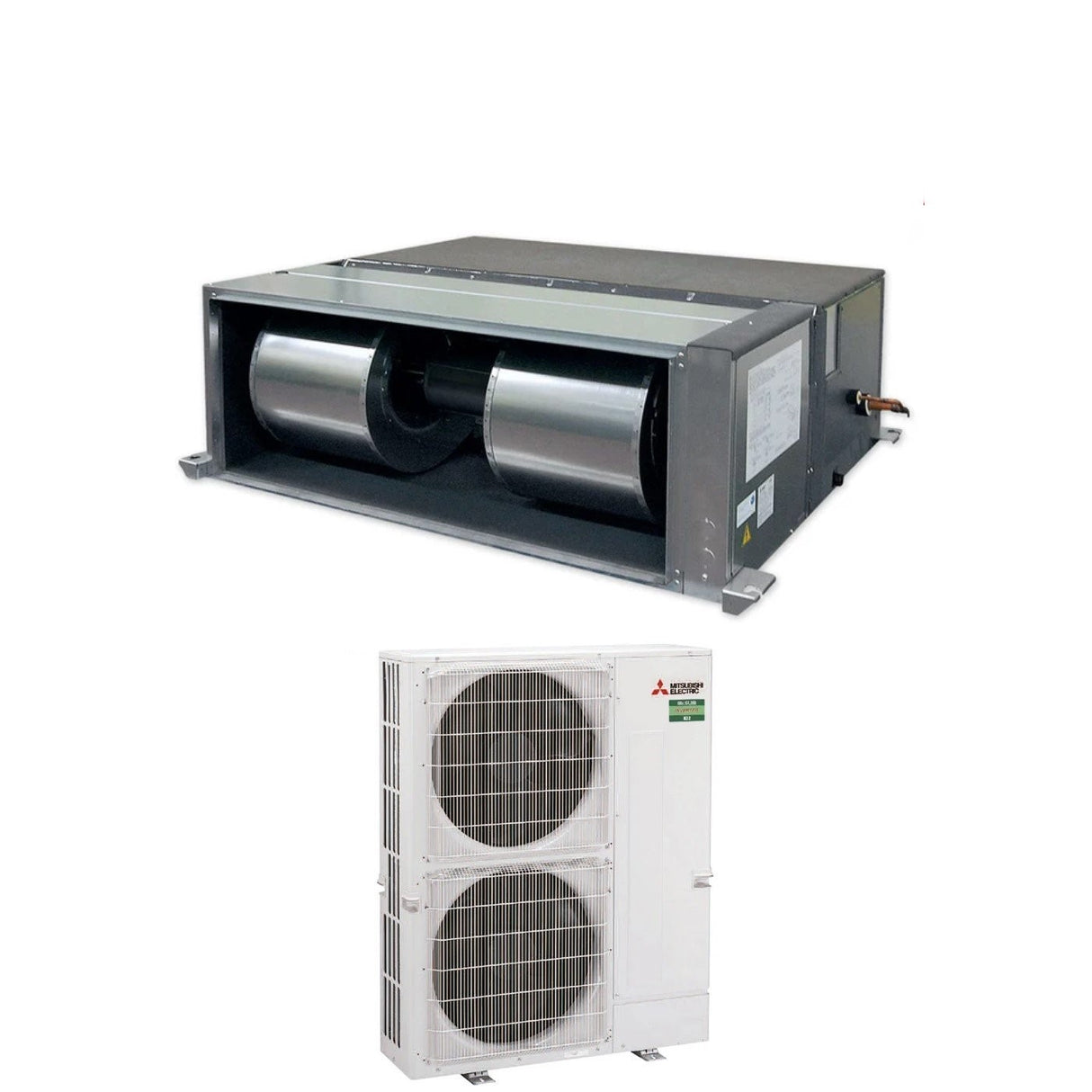 Airconditioner Mitsubishi Electric Gekanaliseerde kanaliseerbare omvormer Hoge prevalentie 85000 Btu PEA-M250LA + PUZ-M250YKA Trifase R-32 Wi-Fi Optioneel