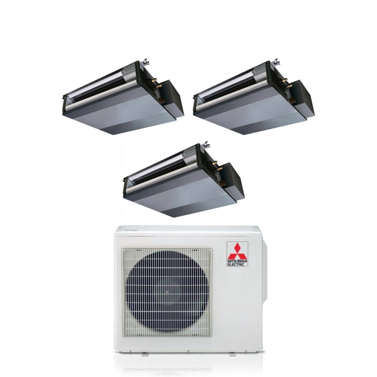Mitsubishi Electric Kanaalairco Proef Split Inverter 9+9+12 met MXZ-3F68VF R-32 Wi-Fi Optioneel 9000+9000+12000
