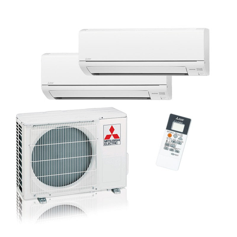 MITSUBISHI ELECTRIC DUAL SPLIT INVERTER AIRCONDITIONER DM 9+9-serie met MXZ-2DM40VA 9000+9000