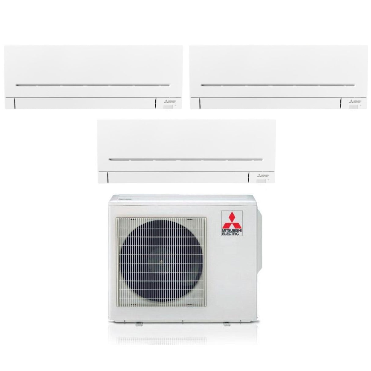 Mitsubishi Electric Trial Split Inverter Airconditioner AP-VGK Serie 7+7+12 met MXZ-3F54VF2 R-32 Geïntegreerde Wi-Fi 7000+7000+12000