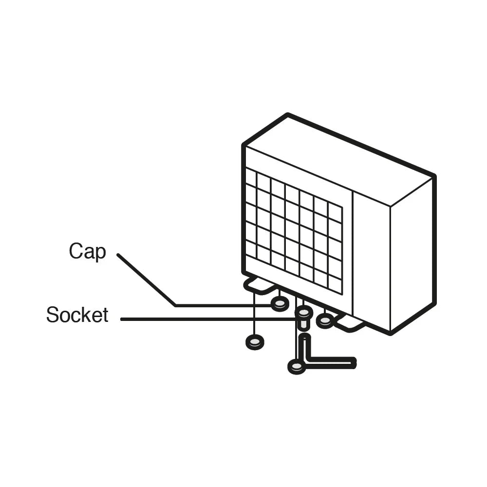 Gecomprimeerde drainage-afsluitset voor externe units Mitsubishi PAC-SG61DS-E