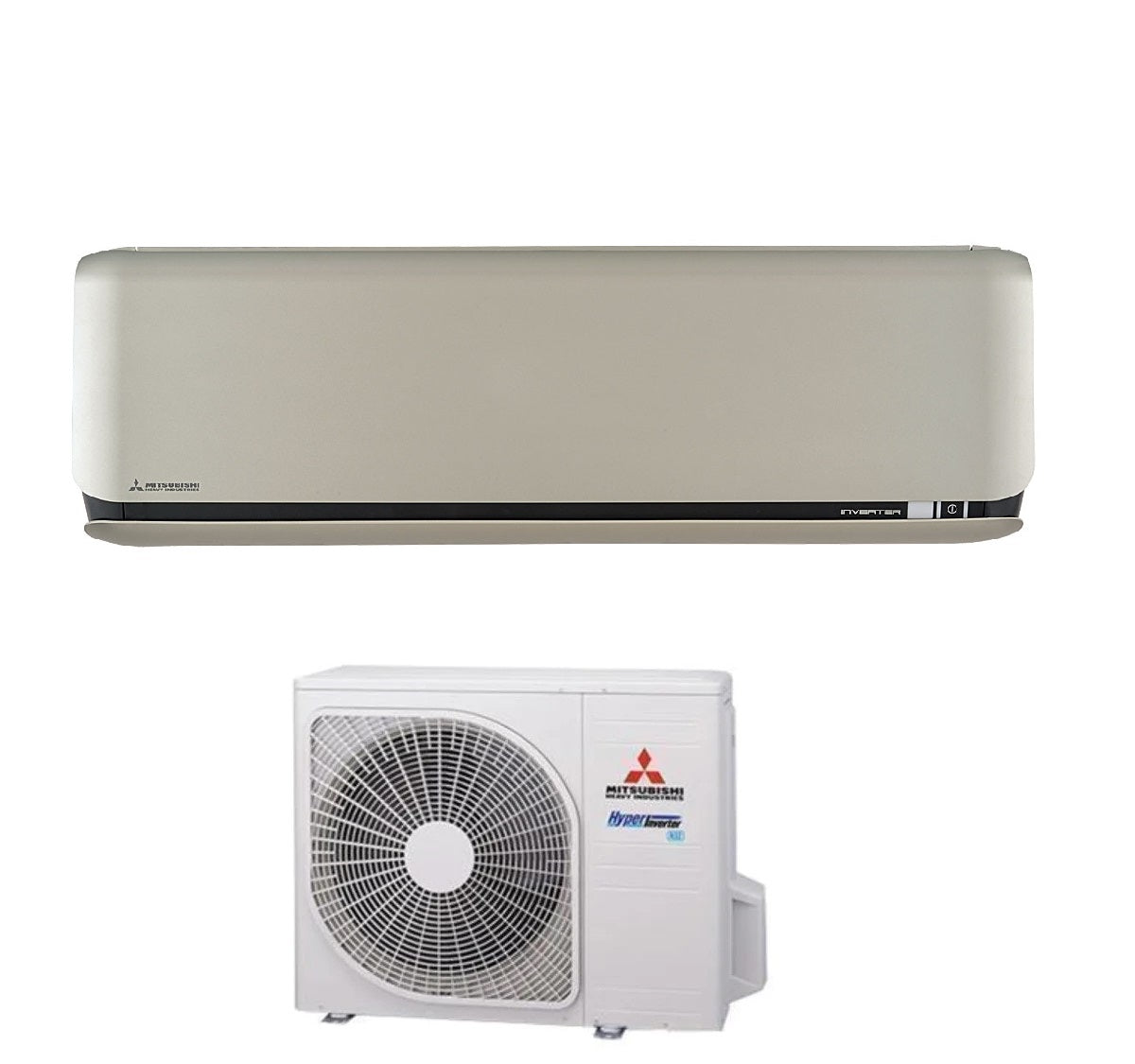 Airconditioner Mitsubishi Heavy Industries Inverter-serie KIREIA PLUS 18000 btu SRK50ZSX-WFT R-32 A++A++ Wi-Fi Geïntegreerd Kleur Titanium