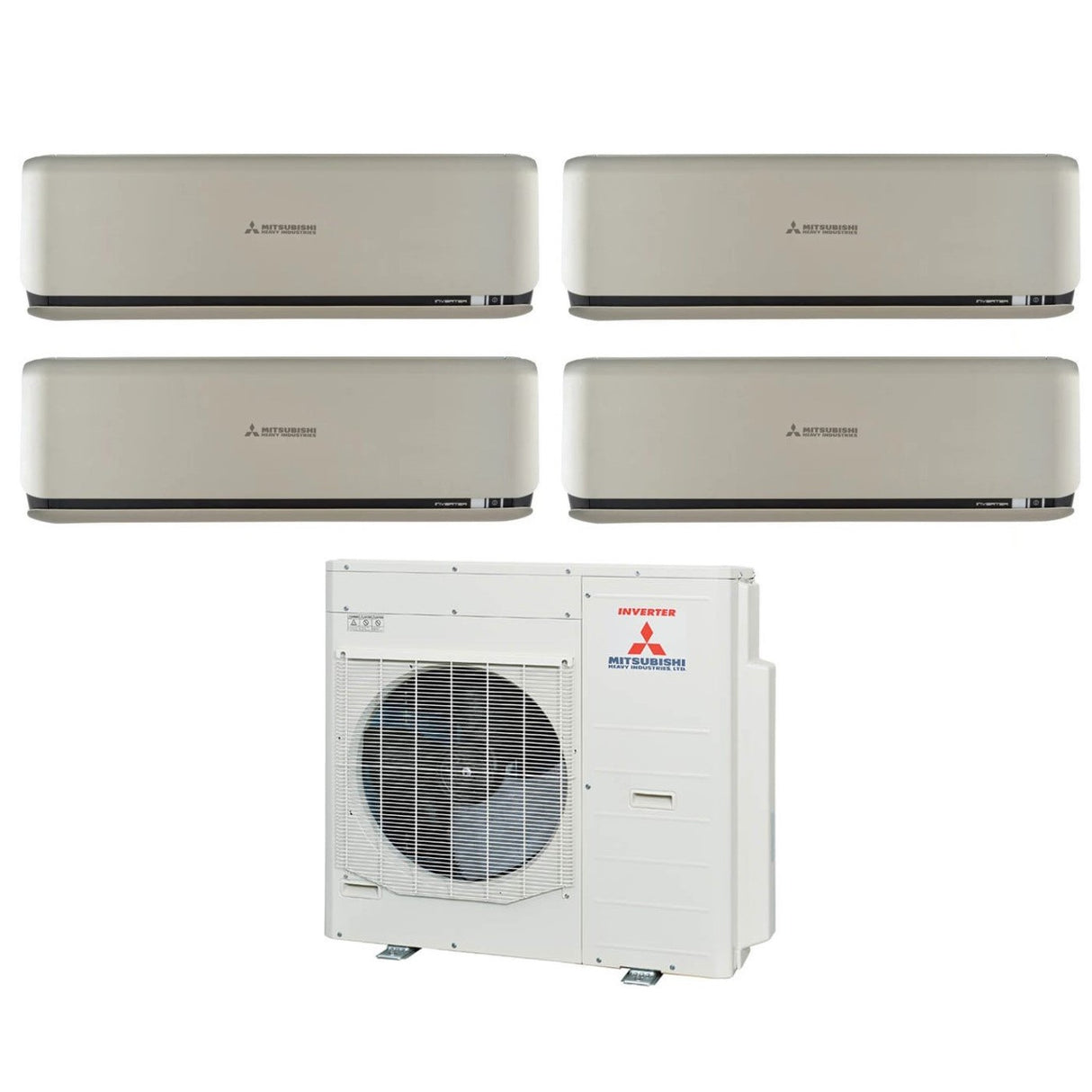 Mitsubishi Heavy Industries Airconditioning Split Inverter Panelen KIREIA PLUS serie Titanium 7+12+12+12 met SCM71ZS-W R-32 Wi-Fi Optioneel 7000+12000+12000+12000