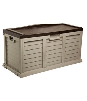 Kist met zitting cm. 140x61x69H bruin