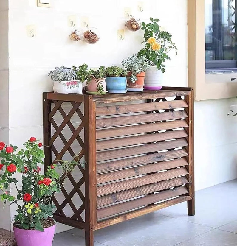 Koperen buitenunit houtconditioner 95x50x85 voor dubbele/proef- en 18000/24000 BTU-conditioners