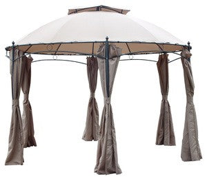 GOTIC Gazebo in stalen zeshoekige vorm 3,50 meter Code 39967