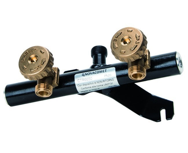 Novacomet Gasregeleenheid 2 kranen Kalibratie 18 Barcode R6624