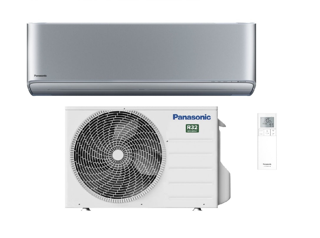 Airconditioner Panasonic Inverter-serie Ethereum Zilver 9000 Btu CS-XZ25ZKEW R-32 Wi-Fi Geïntegreerd A+++/A++