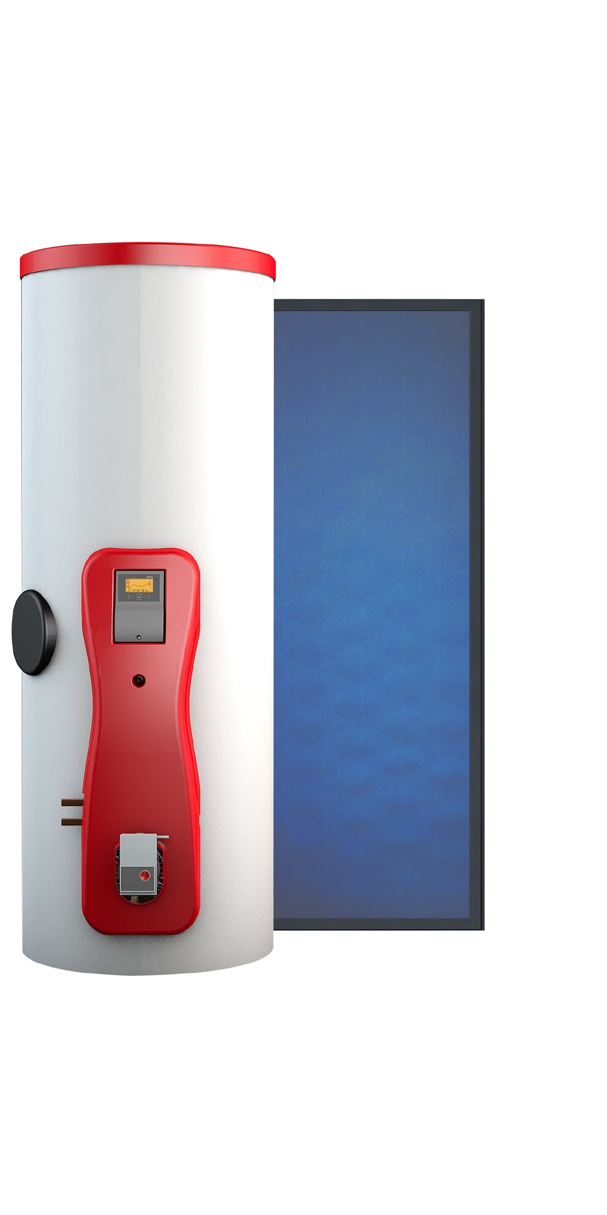 Pleion Solar Thermal System voor warmwaterproductie ECO COMPACT-ketel met UNIKO21-collector 200 liter zeer hoog rendement en maximale opbrengst