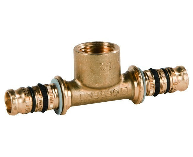 Overeenkomst AT Geberit Serie Mepla A Druk Voor Meerlaagse Diameters 20 mm x 1/2 x 20 mm Code 612360005