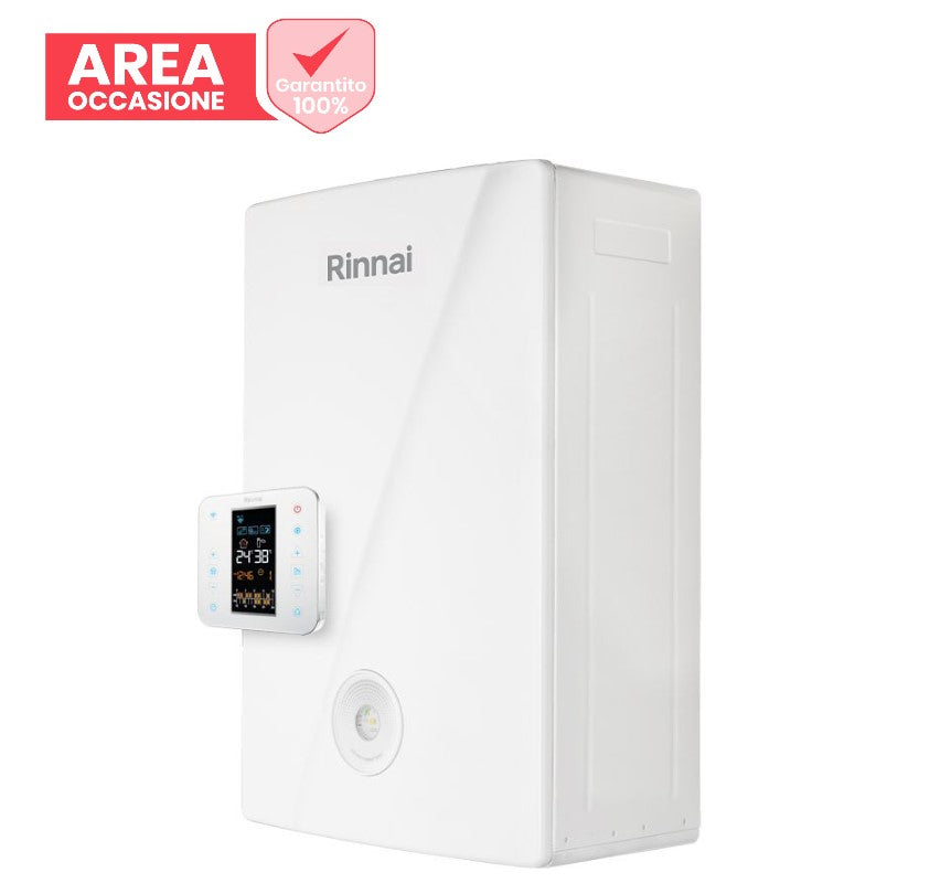 GELEGENHEDEN IN DE GEBIED Rinnai Caldaia tot condensatie Momiji 29 kW met Wi-Fi Chronothermostaat Geïntegreerde Gpl Low NOx REB-KAI2529FF met Dopped Series Rookafvoerkit
