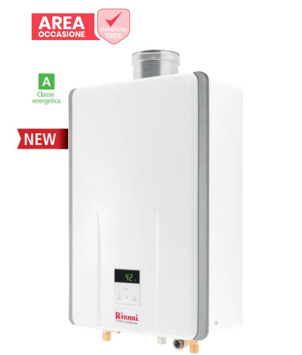 GEBIED GELEGENHEDEN SCALDABAGNO A GAS RINNAI INFINITY 28i INTERNATIONAL METAN COMPLETE KIT SCARICO FUMI
