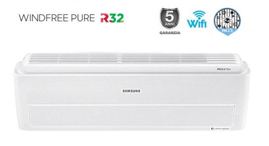 Binnenmuurunit Samsung Inverter WINDFREE PURE 9000 btu AR09NXCXAWKNEU Gas R-32 Geïntegreerde Wi-Fi