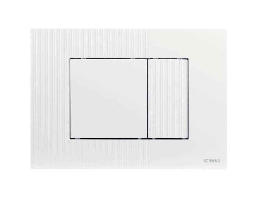 Dubbele afvoerplaat SCHWAB model METIS voor afvoerbox UP 199 code P41-0130-0250 wit